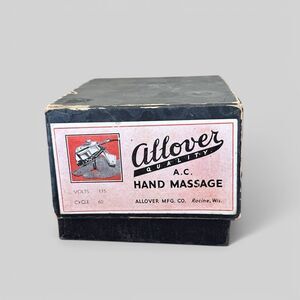 Vintage Art Deco Allover Quality Vibrator Hand Massager Original Box WORKS